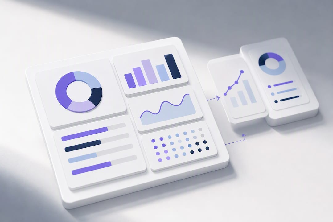 KPI kortelių bei analizės sluoksnių struktūra