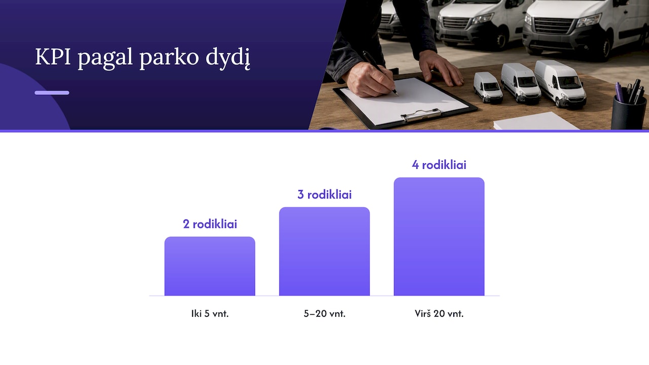 Pagrindiniai rodikliai transporto sąnaudų analizei — overview diagram